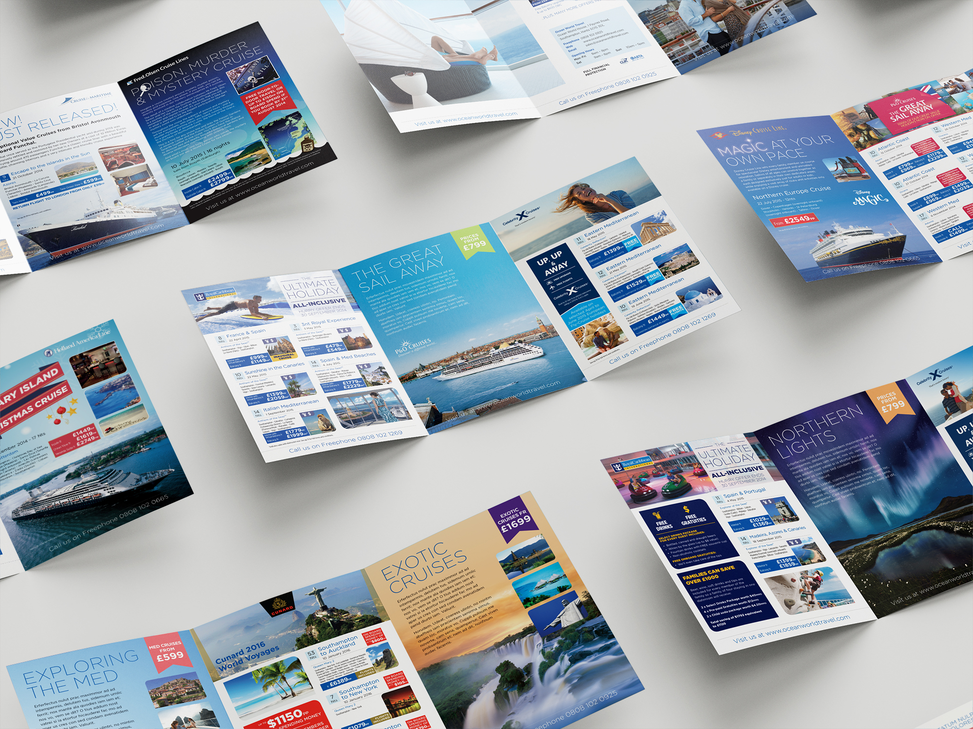 Ocean World Travel Trifolds