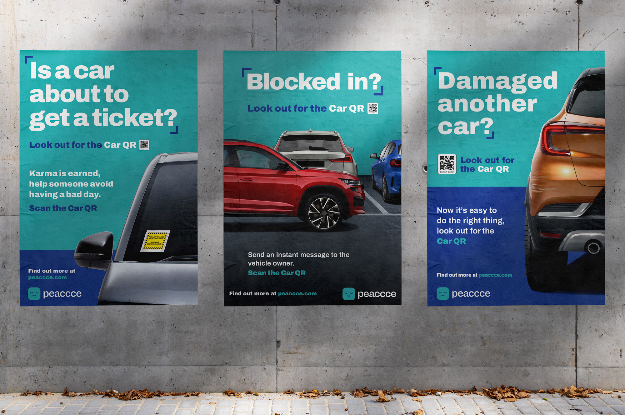Car QR Awareness Posters